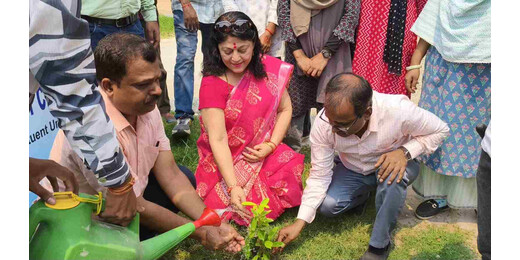 विश्व पर्यावरण दिवस पर एलएनटी महाविद्यालय में हरित अभियान, छात्रों ने लिया संरक्षण का संकल्प